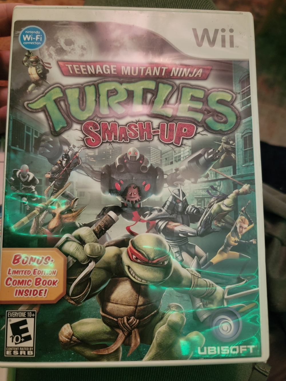 Nintendo Teenage Mutant Ninja Turtles Smash-Up Wii Game - Green & Red Cover